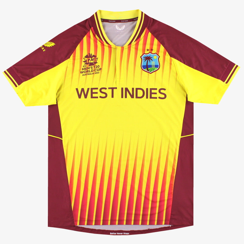 2022 West Indies Castore T-20 World Cup Shirt *As New*  Football Shirt