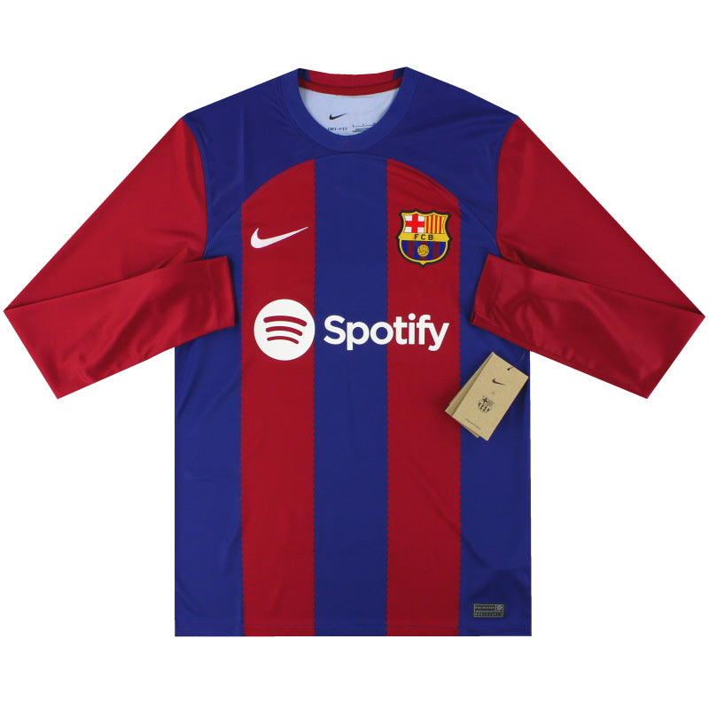 2023-24 Barcelona Nike Home Shirt L/S *w/tags* Football Shirt