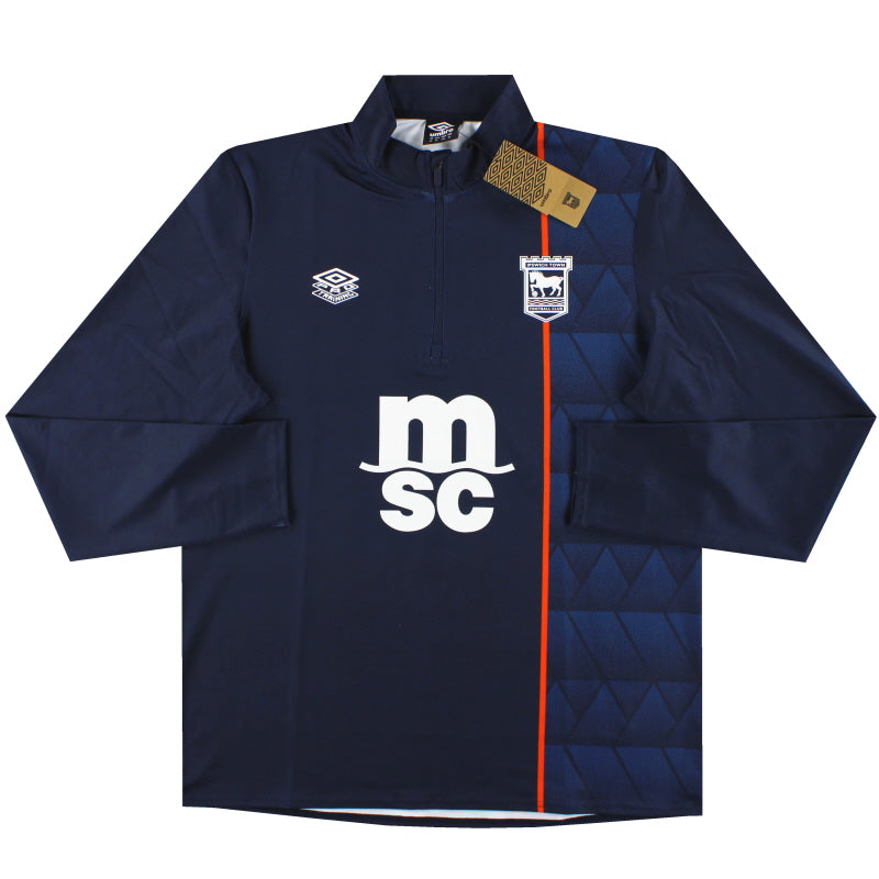 2023-24 Ipswich Umbro 1/4 Zip Warm Up Top *BNIB*  Football Shirt