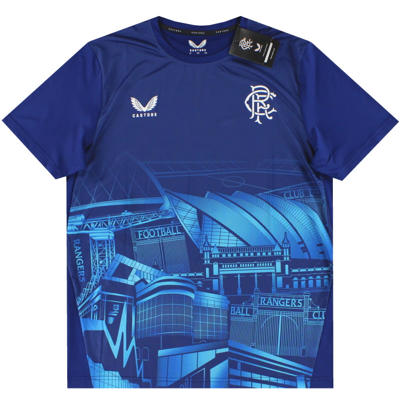 2023-24 Rangers Castore Stadium Print Tee *BNIB* L T-Shirt