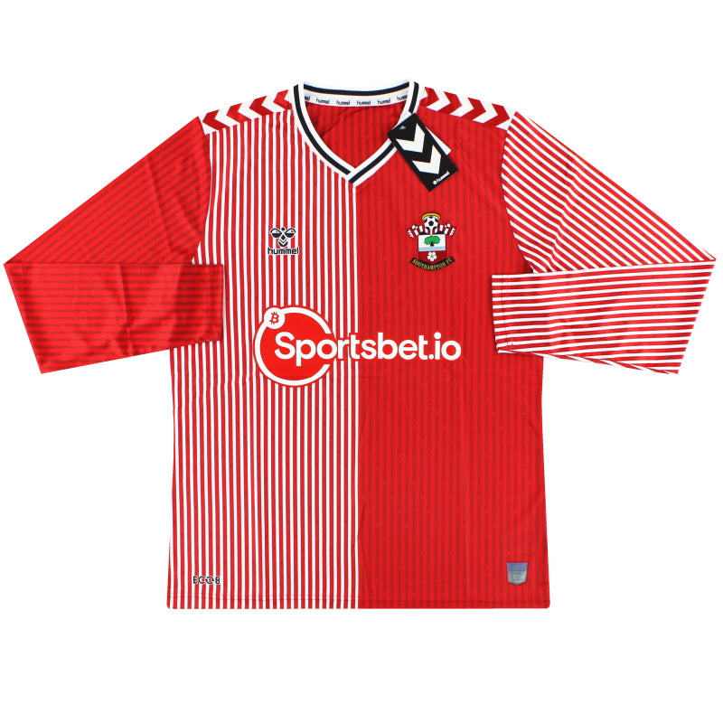 2023-24 Southampton Hummel Home Shirt L/S *BNIB*  Football Shirt