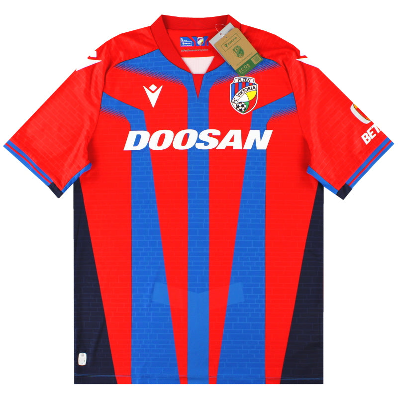 2023-24 Viktoria Plzen Macron Home Shirt *w/tags*  Football Shirt