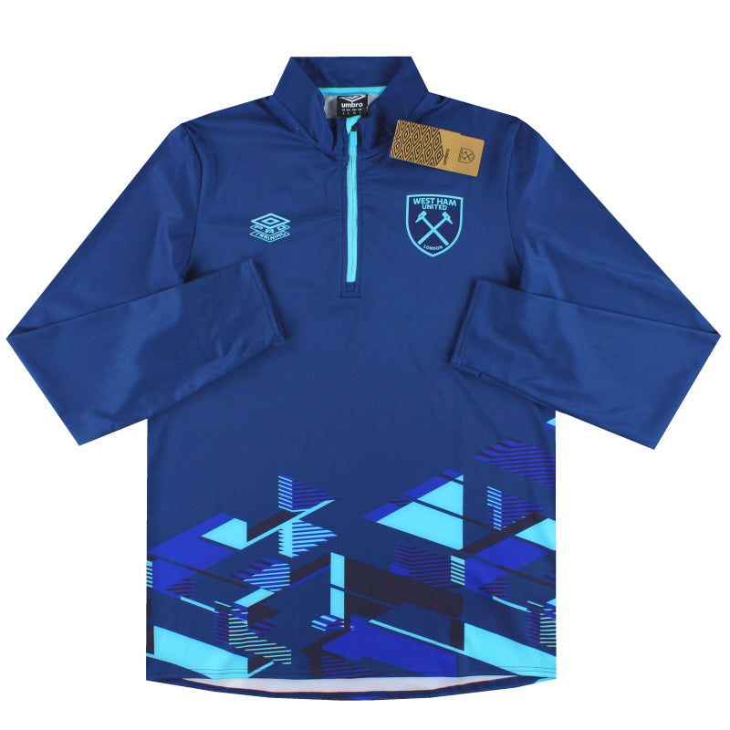 2023-24 West Ham Umbro 1/4 Zip Warm Up Top *w/tags*  Football Shirt