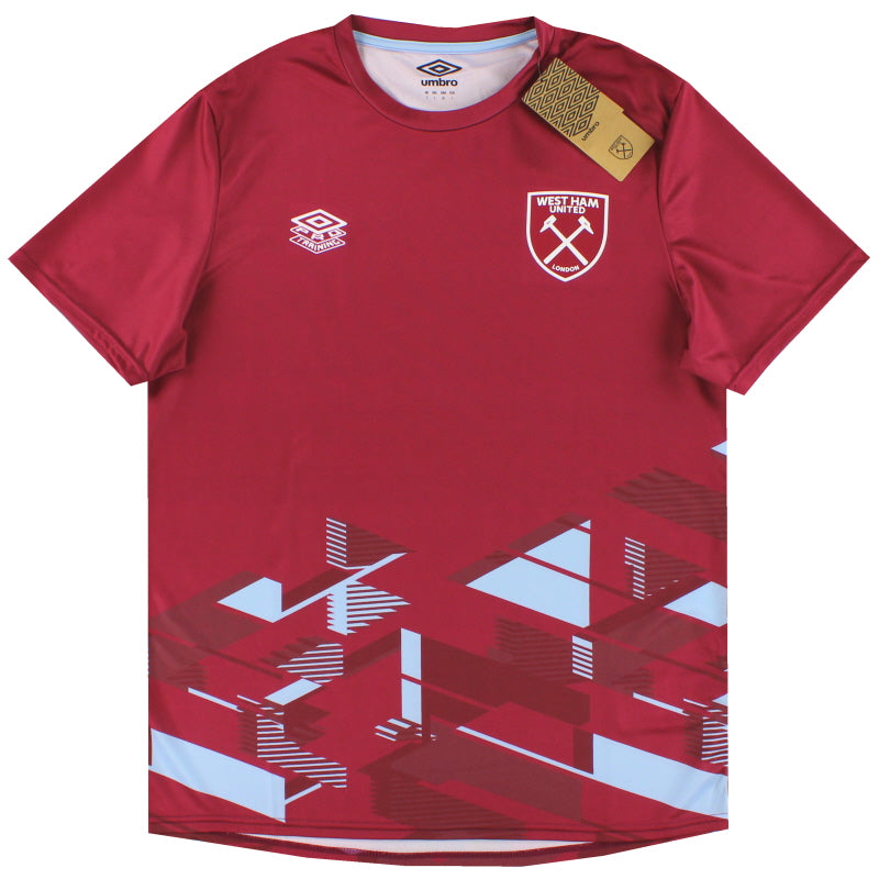 2023-24 West Ham Umbro Warm Up Shirt *BNIB  Football Shirt