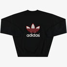 90's adidas Trefoil Spellout Crew Sweatshirt L Sweatshirt