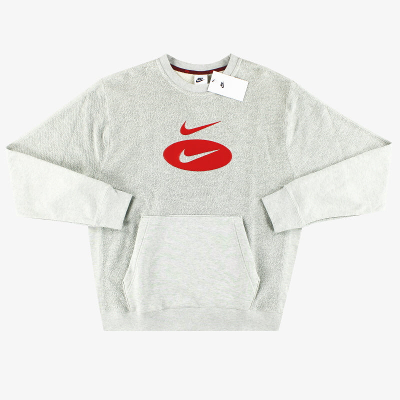 Nike Sportswear Swoosh League French Terry Grey Sweatshirt *w/tags* M Sweatshirt