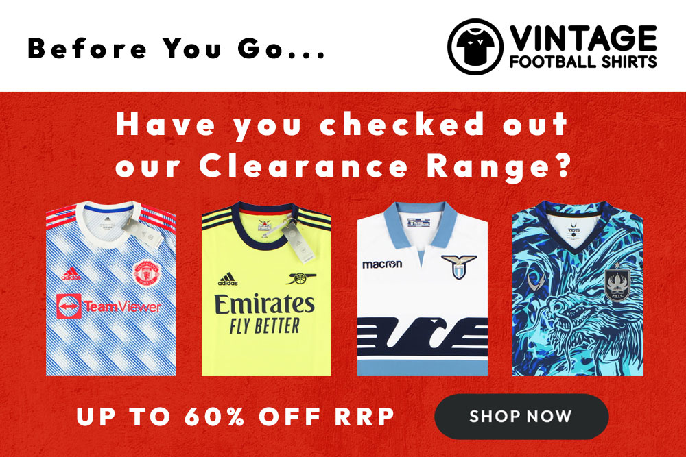 The Rangers shirts available at the Classic Football Shirts pop-up