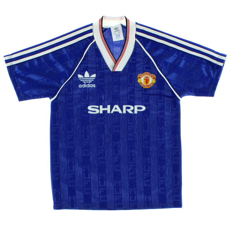 Manchester United 1988-90 Blue Shirt 3rd Shirt – Premier Retros