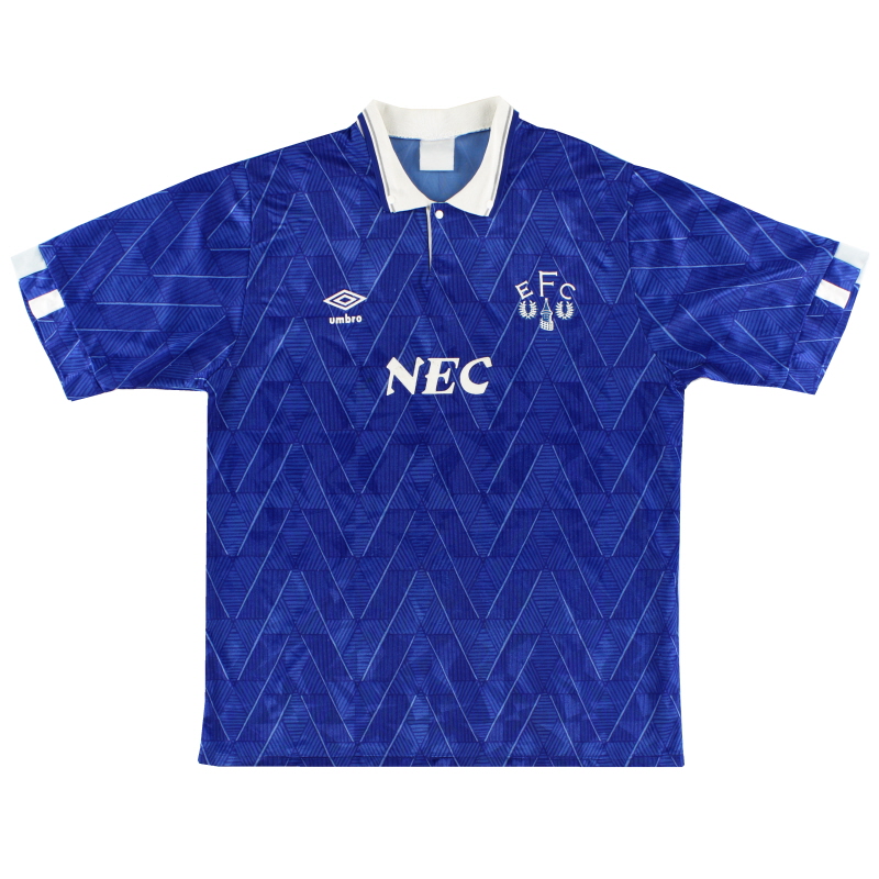 1989-91 Everton Home Shirt XL