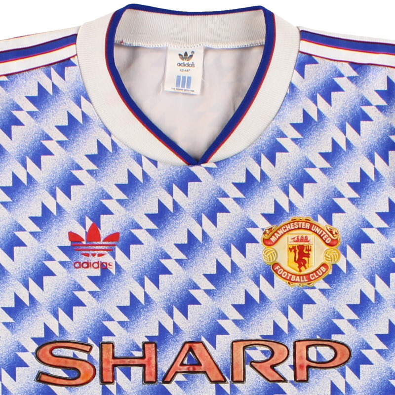 1990-92 Manchester United adidas Away Shirt L 301088