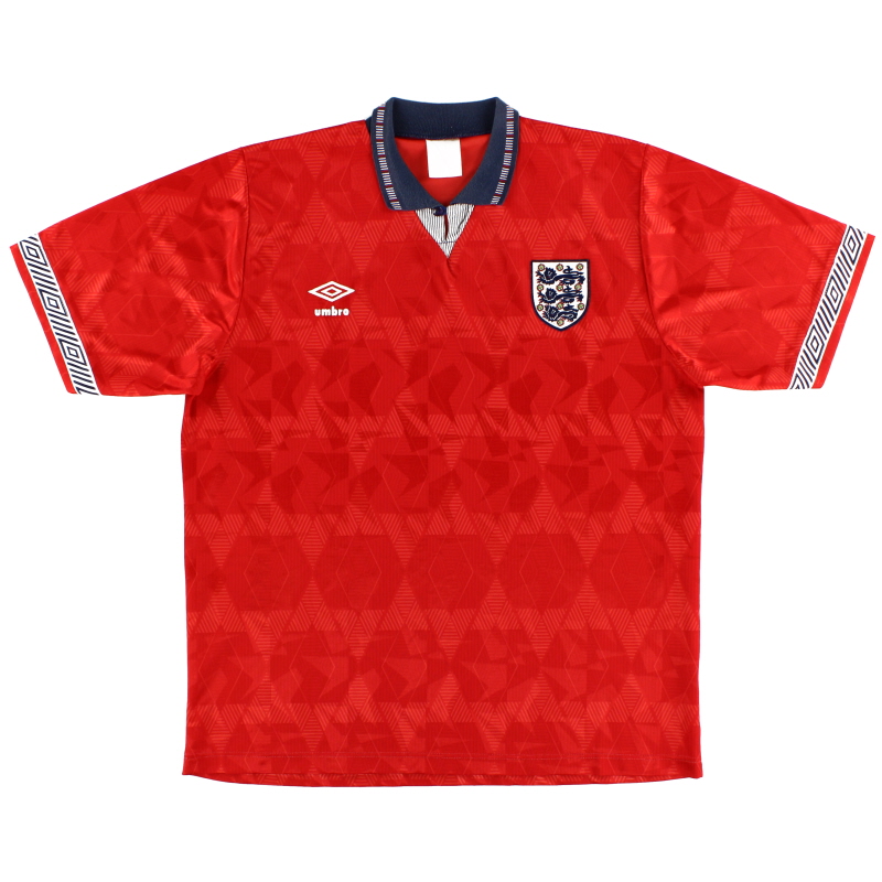 1990-93 England Away Shirt XL