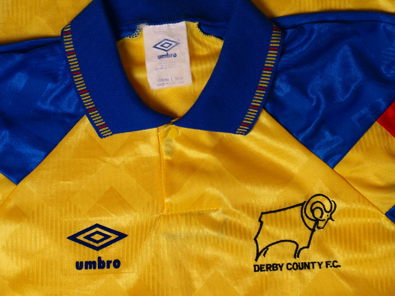 Derby County 92/93 home  Derby county, Umbro, Football shirts