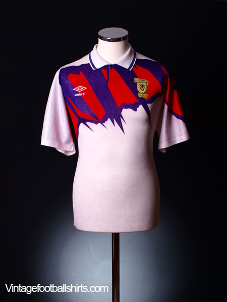 Retro 1991 Scotland Away Soccer Jersey