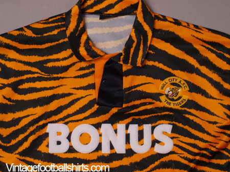 The Football Attic: [50GFSE] #15 - Hull City 1992-93 Home Shirt by  Matchwinner