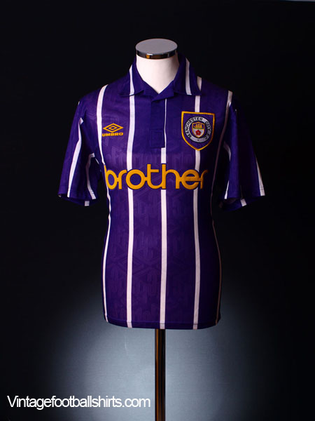 1992-94 Manchester City Away Shirt M