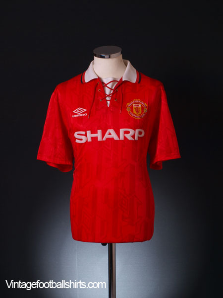 MANCHESTER UNITED 1994-1996 HOME RETRO FOOTBALL SHIRT - My Retro