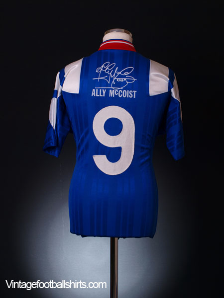 Ally McCoist signed Rangers 97-99 football shirt Nike home kit