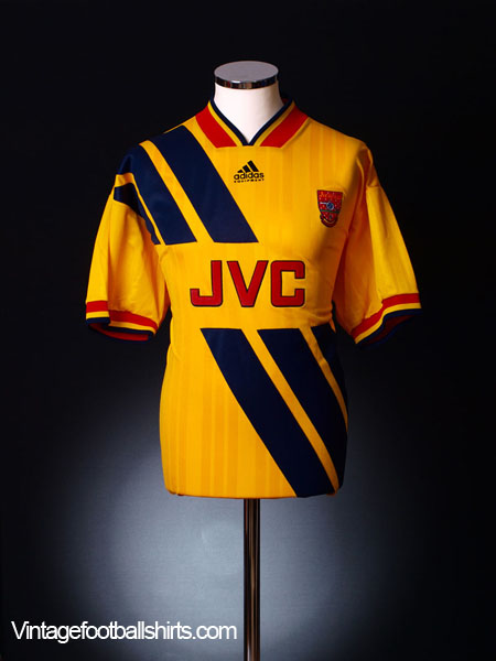 Retro Arsenal 93/94 away Soccer Jersey - Kitsociety