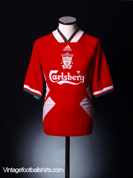 Pin on Liverpool 1993-95 Home shirt