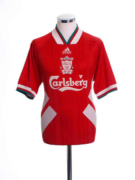 Pin on Liverpool 1993-95 Home shirt