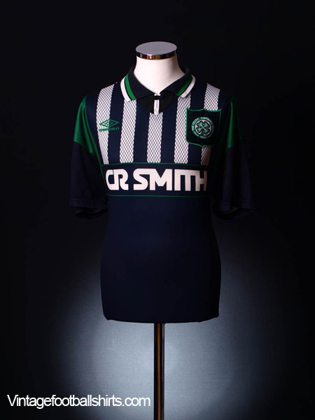 Celtic Glasgow 1996-1997 Away Short Sleeve Football Shirt [As worn by Di  Canio, Stubbs & van Hooijdonk]