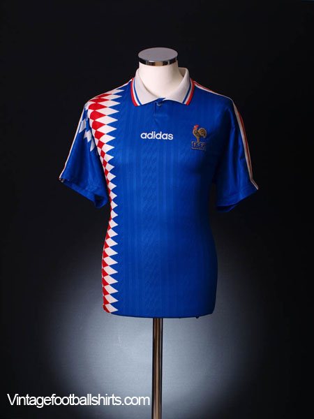 1994-96 France home jersey - XL