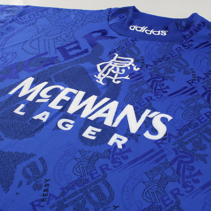 1996-97 Rangers adidas Home Shirt S 014186