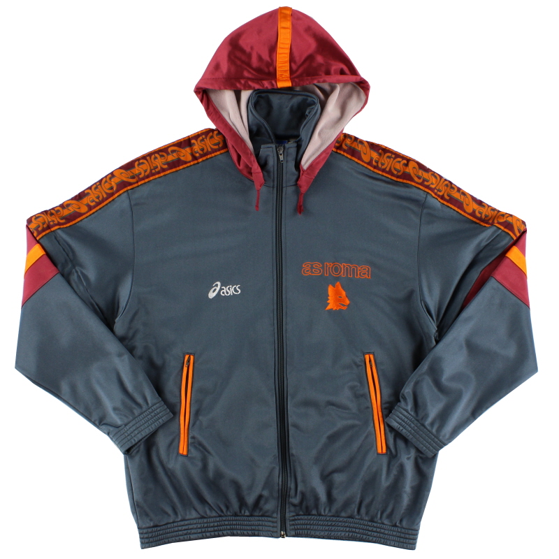 1995-96 Roma Asics Hooded Track Jacket XXL