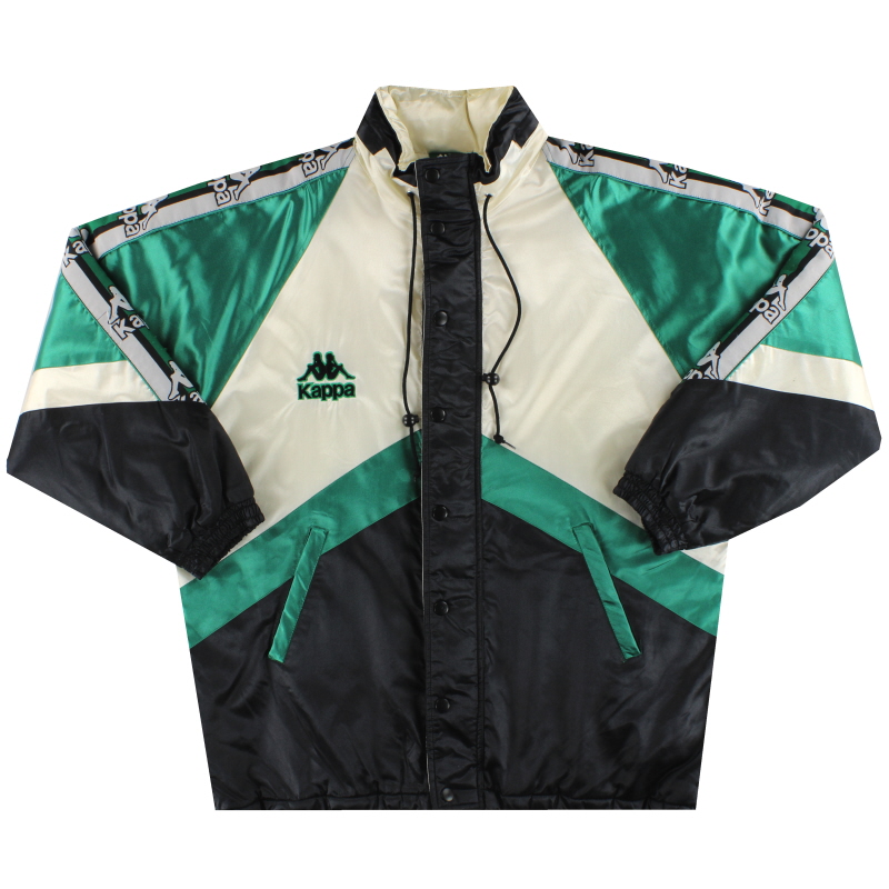 Pelmel pánico brillo 1995-97 Real Betis Kappa Bench Coat XL acolchado