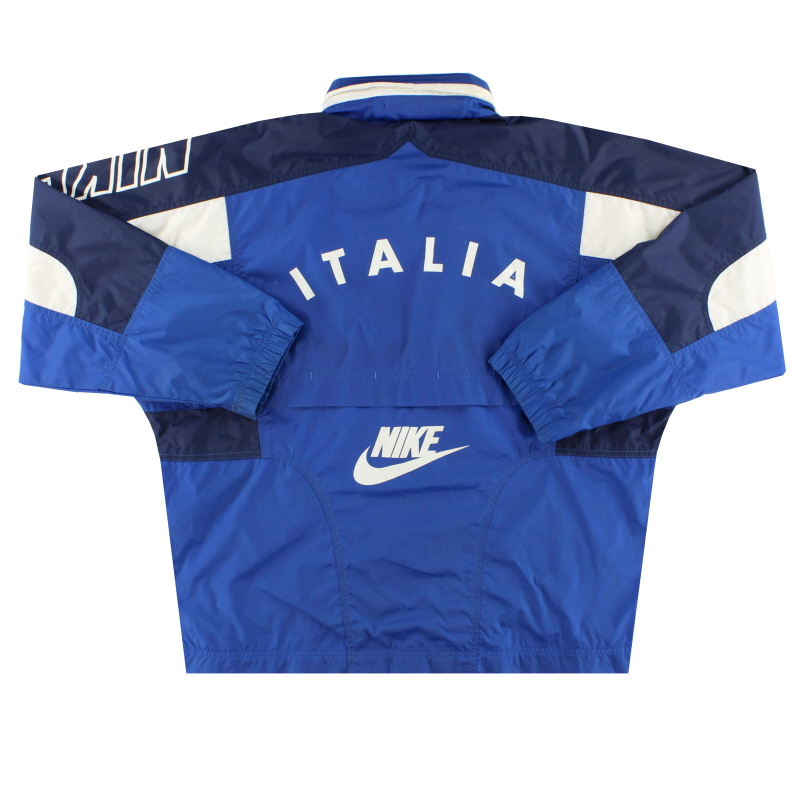Sumamente elegante para agregar caloría 1996-97 Italia Chaqueta cortavientos Nike M
