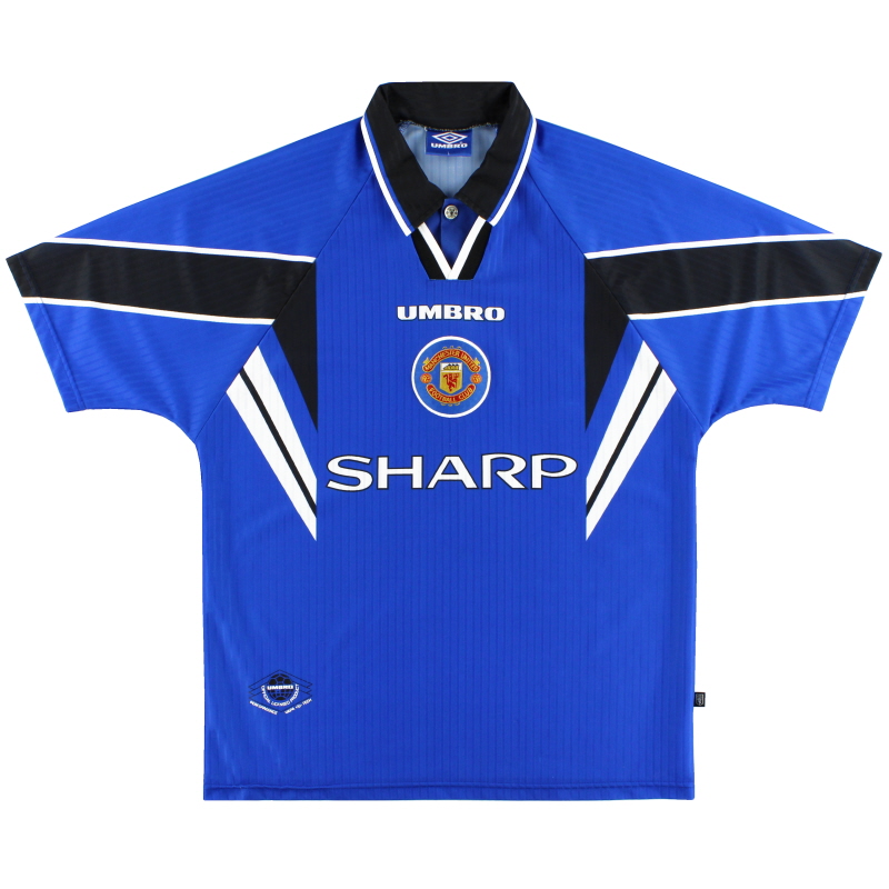 Mok Iedereen Binnenshuis Manchester United Umbro Derde Shirt 1996-97 L