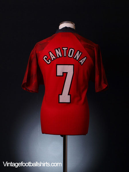 1996-98 Manchester United 'Champions' Home Shirt Cantona #7 L