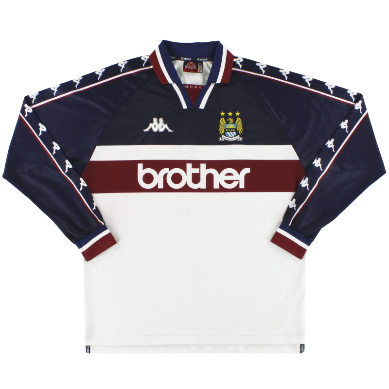 1997-98 Manchester City Kappa Away Shirt L/S XL