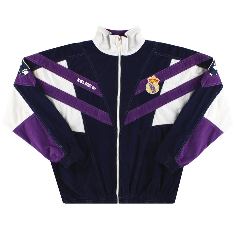 Paloma ajuste Restaurar Camiseta de chándal Kelme del Real Madrid 1997-98 * Menta * L