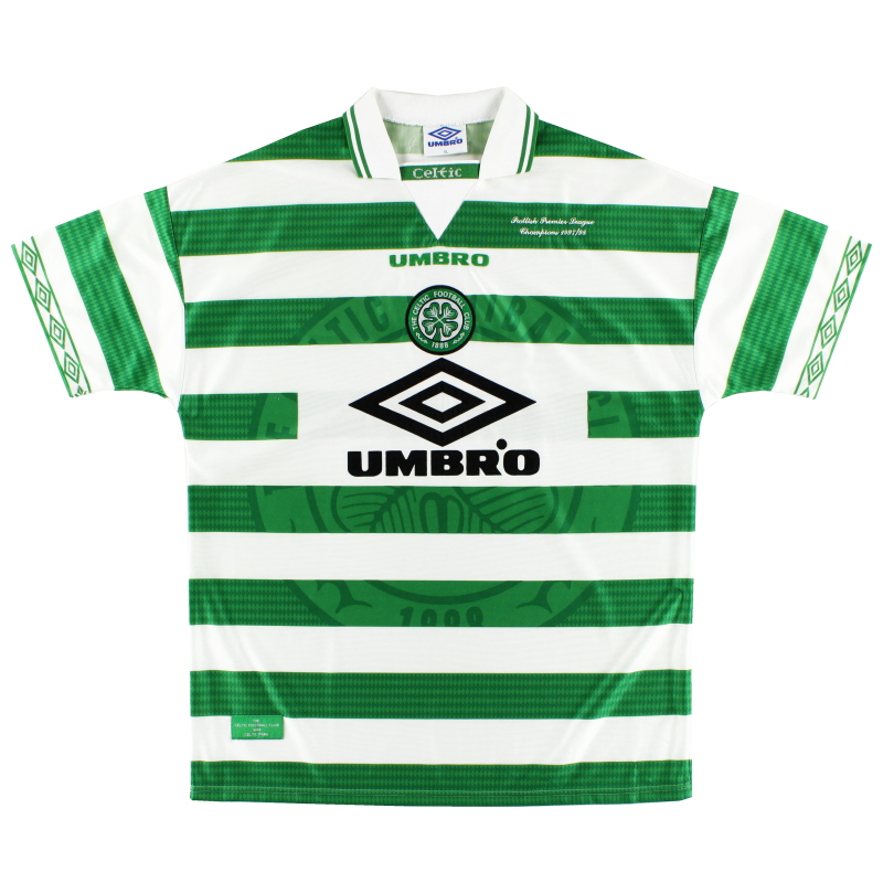 Celtic Home football shirt 1997 - 1999 Remake Umbro Mens Size L
