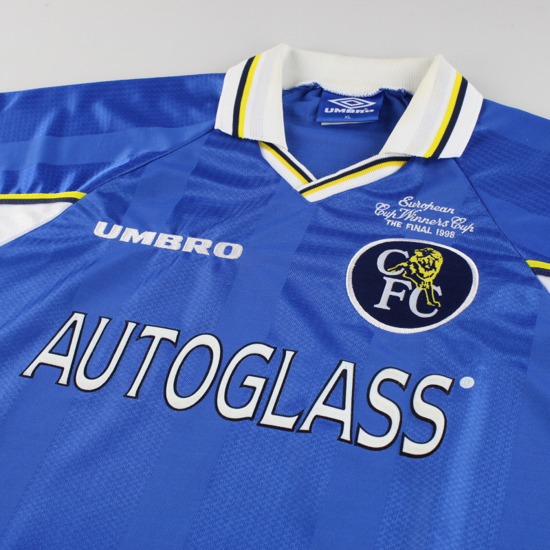1997-99 Chelsea 'European Cup Winner's Cup' Home Shirt *Mint* XL
