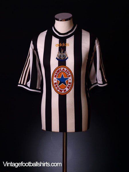 Newcastle United FC Home Shirt for EPL 97/99 (Back) #9 She…