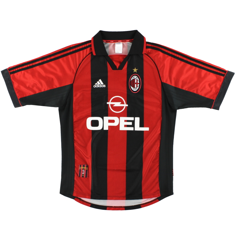 Estéril Llevar Consciente 1998-00 Camiseta de la 612760a equipación del AC Milan adidas M XNUMX