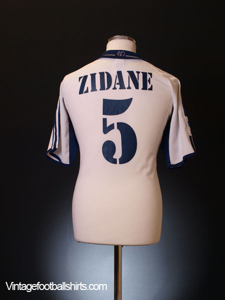 heb vertrouwen Ondraaglijk Citaat 2000-01 Real Madrid Home Shirt Zidane #5 M