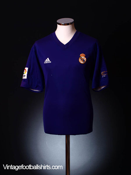 Real Madrid 2001 Retro Home Shirt/jersey Long Sleeve 5 Zidane 