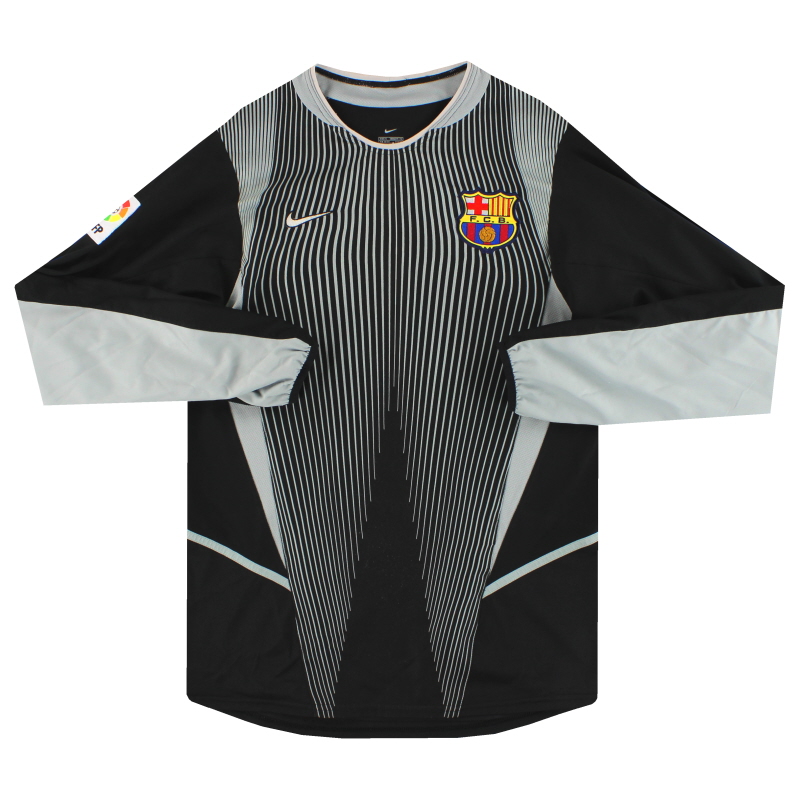 Heredero Una vez más Médico 2002-03 Camiseta de portero Nike del Barcelona S 184639