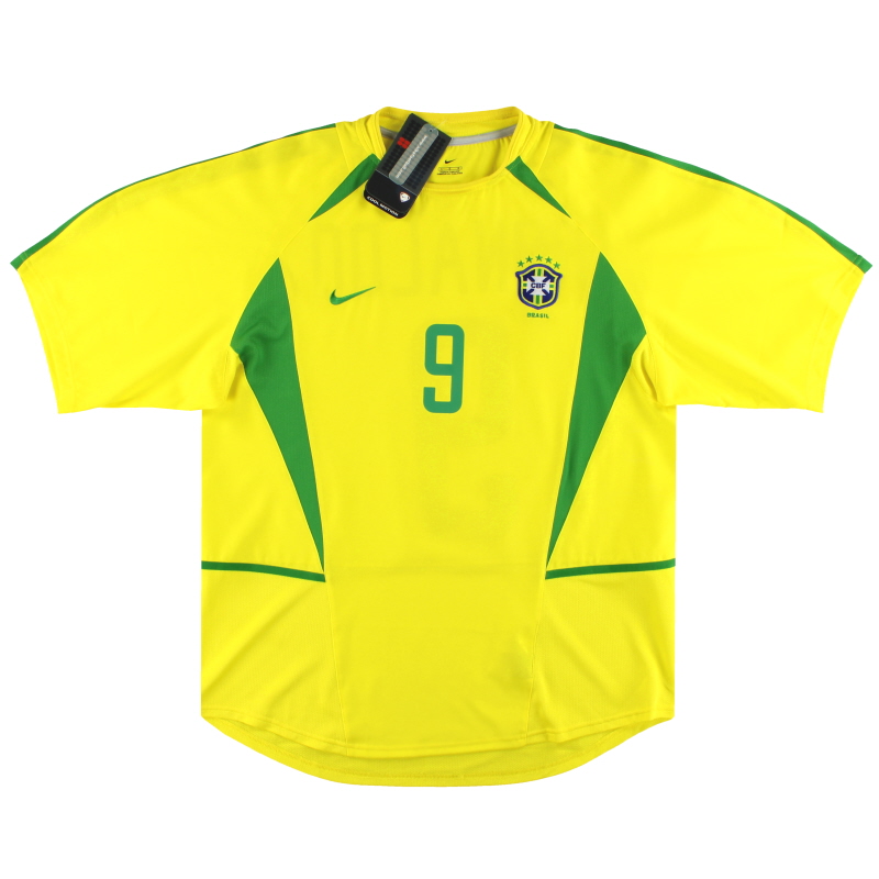 2002-04 Brazil Nike Home Shirt Ronaldo #9 *w/tags* L 113382