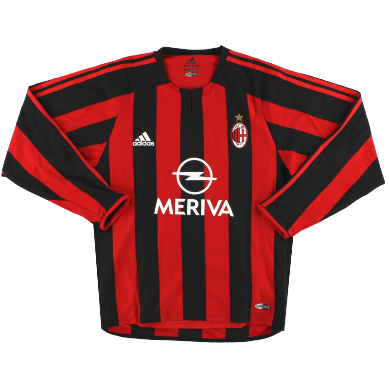 cuadrado cultura Brote 2003-04 AC Milan adidas Player Issue Home Camiseta # 8 L / C * Como nueva *  M 912827