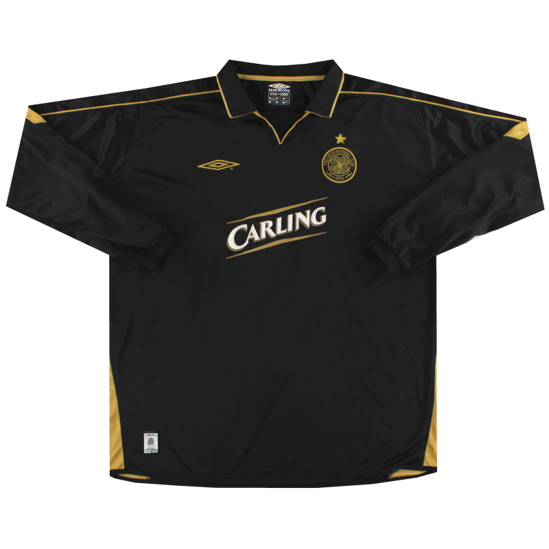 UMBRO CELTIC 2004 AWAY JERSEY BLACK - Soccer Plus