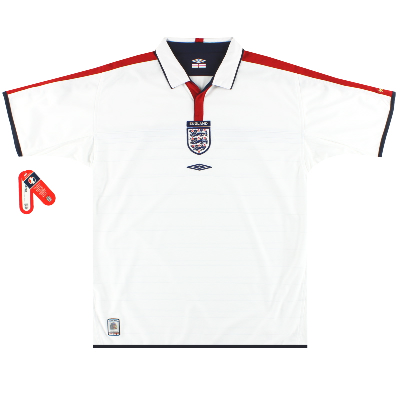 2003-05 England Umbro Home Shirt *w/tags* L 00779421
