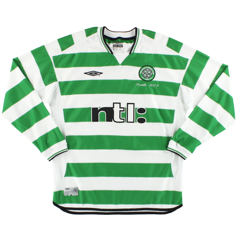 OFFICIAL UMBRO RETRO CELTIC F.C JERSEY  2003-05 Home Kit, Men's Fashion,  Activewear on Carousell