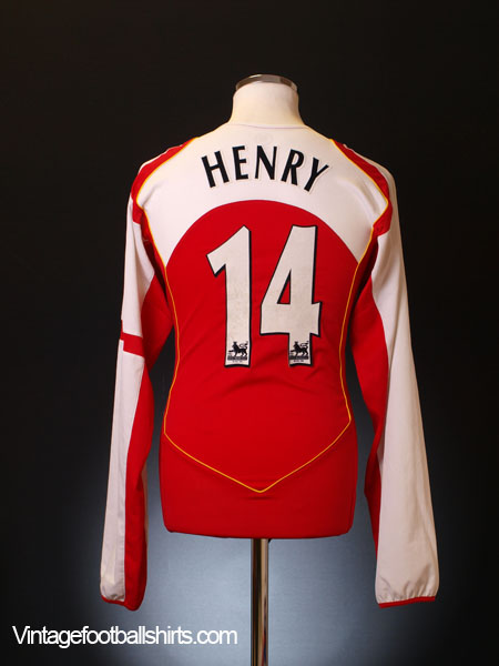 ARSENAL 2004 2005 LONG SLEEVE HOME SHIRT (Excellent) XL – Foot-Jerseys