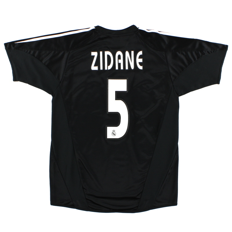 2004-05 Real Madrid Away Shirt Zidane #5 XL