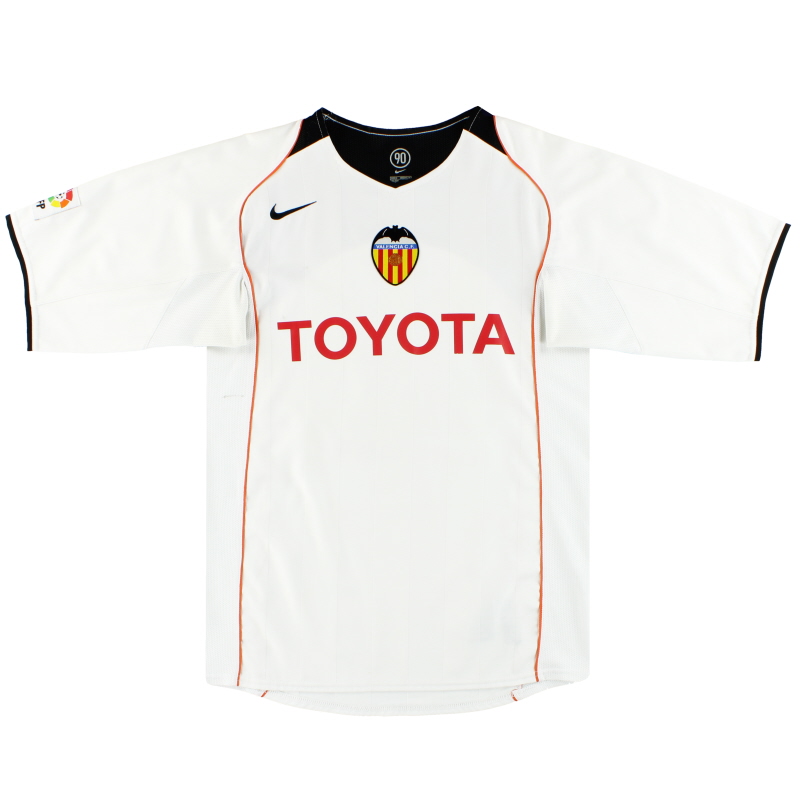 Peregrino Legítimo Rugido 2004-05 Valencia Camiseta Nike Local M 04850958
