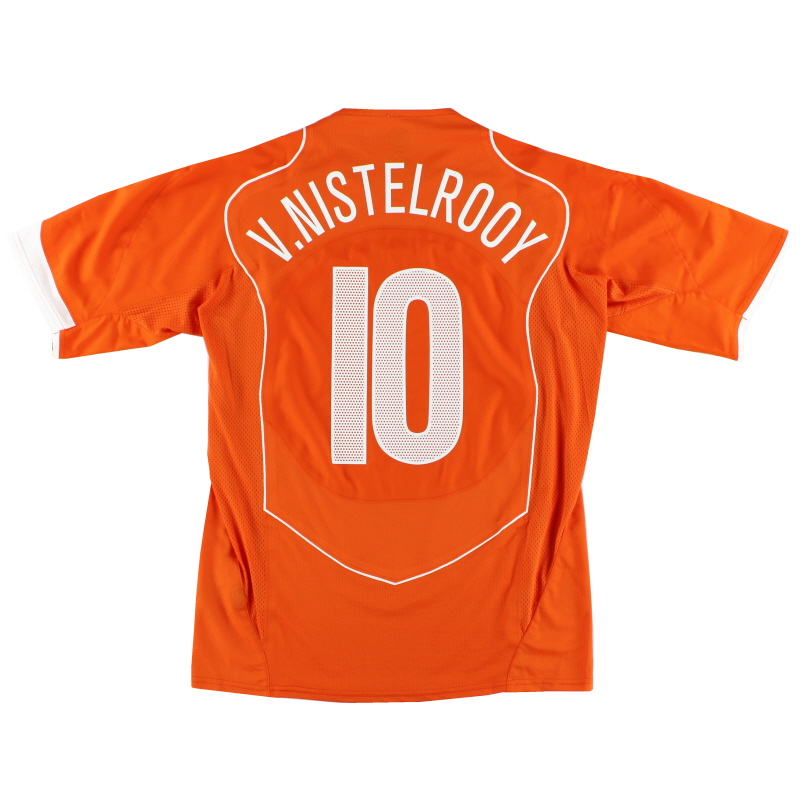 No de moda blusa Ambigüedad 2004-06 Holanda Nike Player Issue 'Authentic' Camiseta de local de edición  limitada van Nistelrooy # 10 * En caja * L 117585